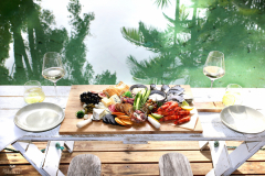 Seafood Grazing platter by the Poolside